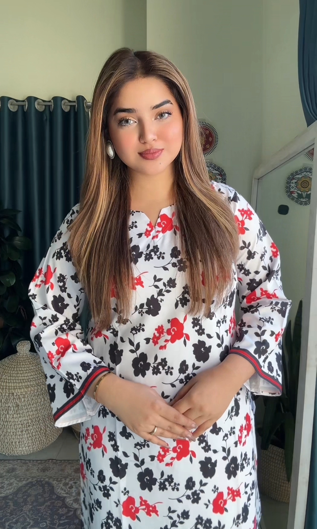 Co-ords black and red color - Image 2